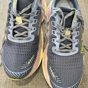 New Balance Gray and Pink Athletic Shoes with Cushioned Sole